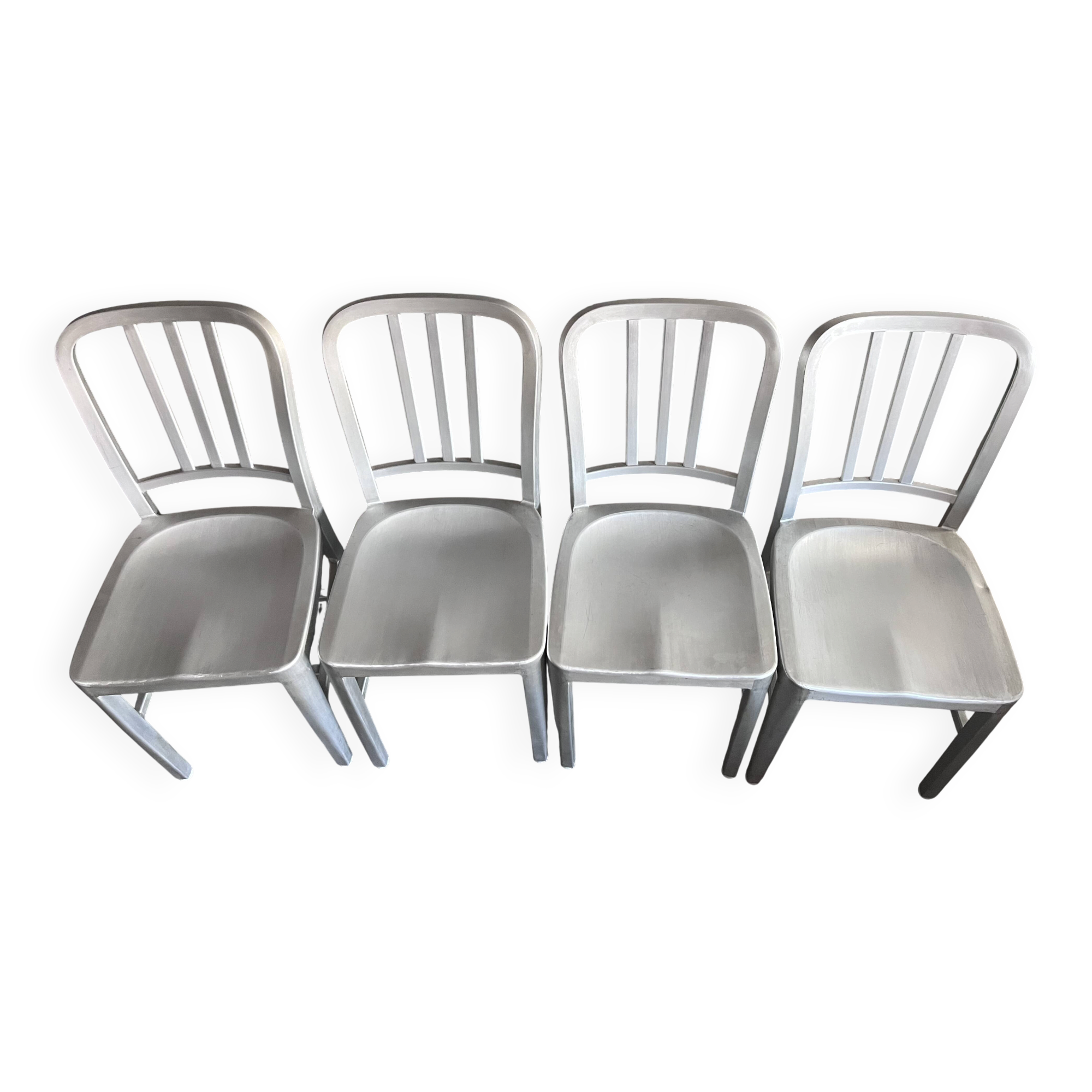 Set of 4 Alcatraz industrial loft chairs