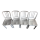 Set of 4 Alcatraz industrial loft chairs