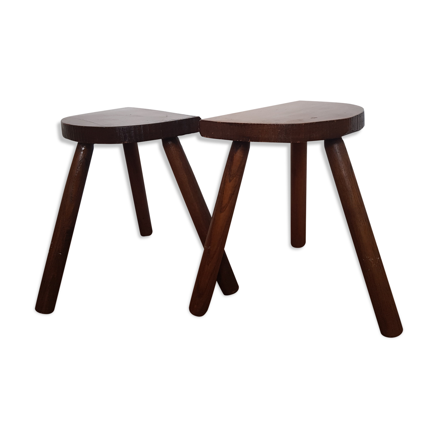 Set of 2 tripod stools