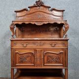 Louis XV style sideboard in solid walnut circa 1880