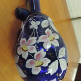 Carafe à liqueur bleue émaillée