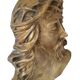 Christ solid bronze plaque with bas relief for tombstone or other signed