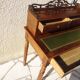 Bureau de dame ancien en acajou et cuir