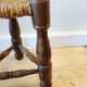 Tabouret tripode paillé des années 50
