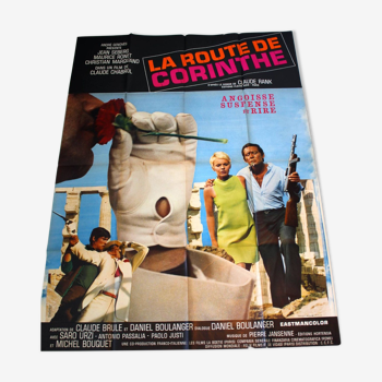 Affiche cinéma originale "La Route de Corinthe" 1967 	Claude Chabrol 120x160 cm