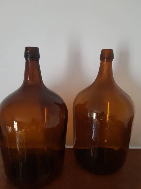 Bonbonne ambrée vintage