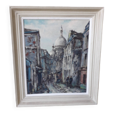 Tableau peinture Montmartre Paris Raymond Besse