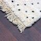 Beni Ourain rug with black dots and white diamonds 155x235cm