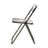 Giancarlo Piretti Plia Folding Chair Chrome for Anonima Castelli