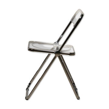 Giancarlo Piretti Plia Folding Chair Chrome for Anonima Castelli