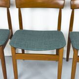 Teak dining chairs by Farsø Møbelfabrik, 1960s, set of 4.