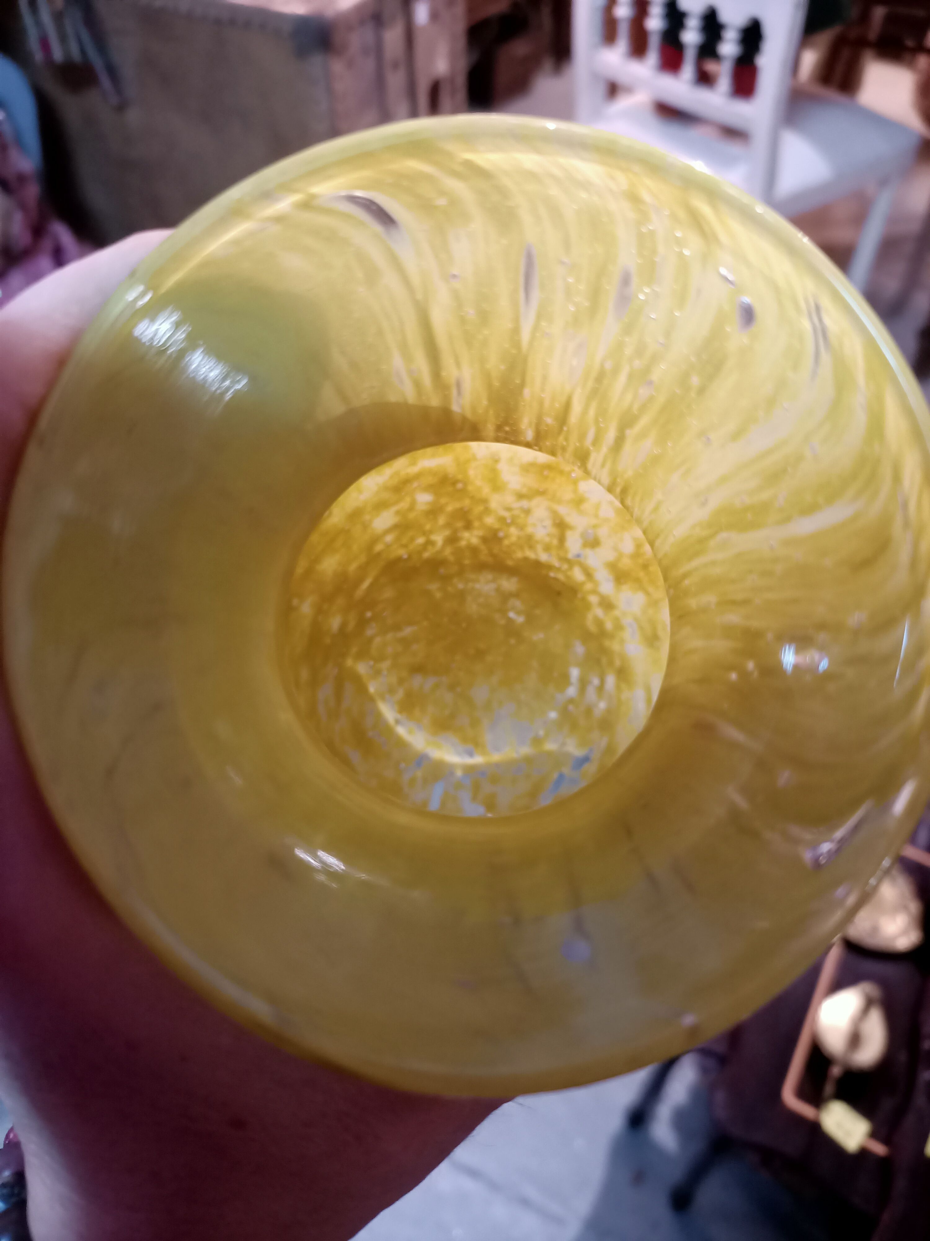 Blown glass vase