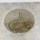 Round coffee table 70s chrome and smoked glass space age extra