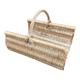 Rattan wicker log basket
