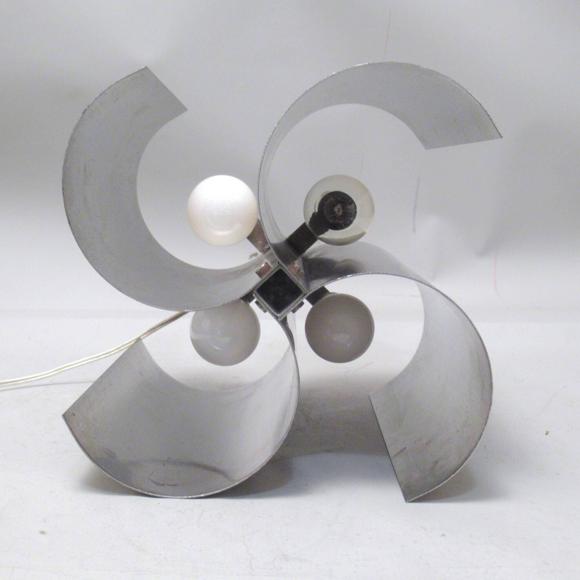 Steel turbine lamp circa 1970