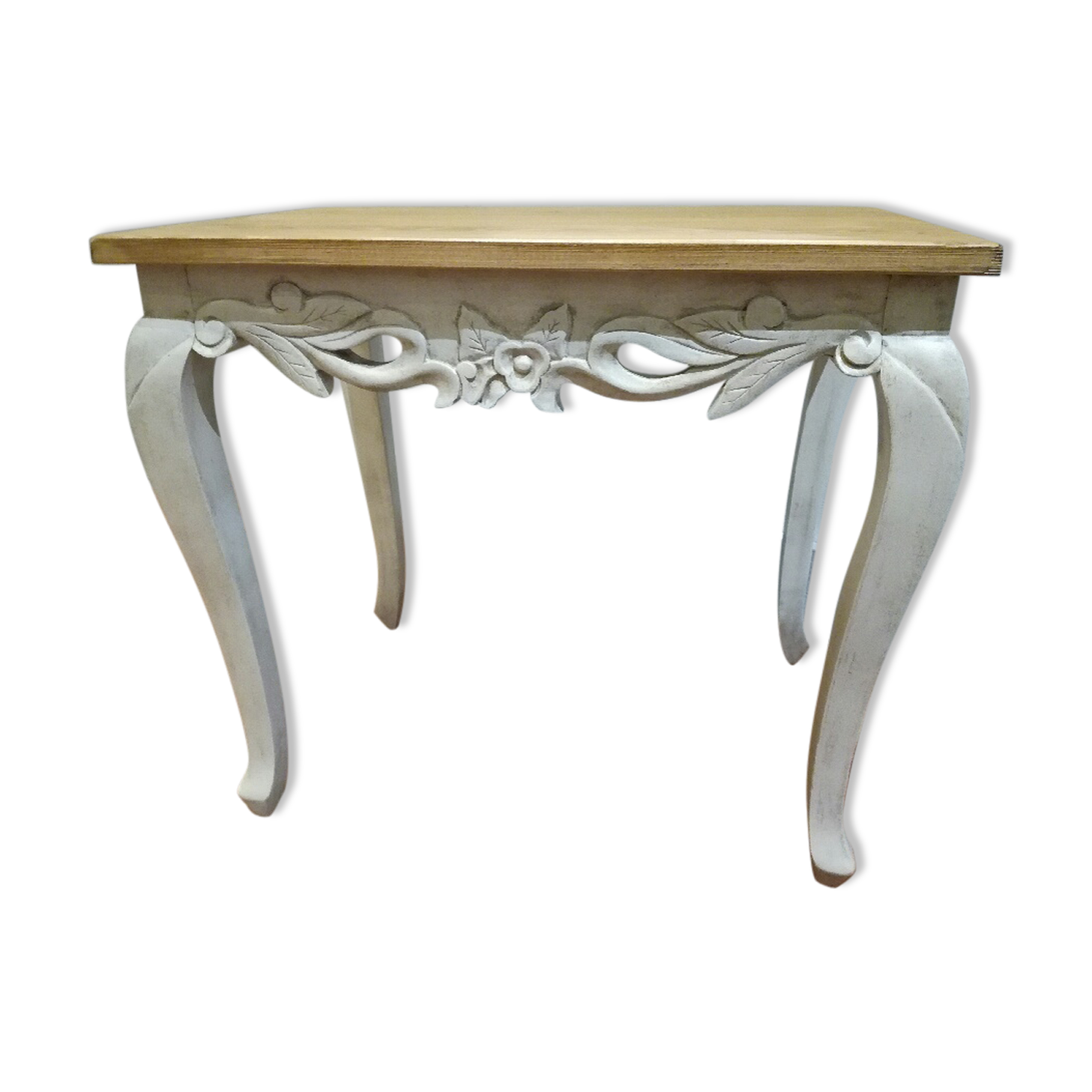 Table low patinated wood