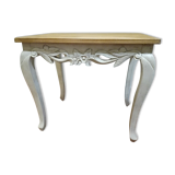 Table low patinated wood
