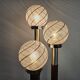 Lampadaire tourbillon en verre de Murano avec trois points lumineux milieu du siècle années 70