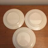Set of 3 talking plates (a wedding in the countryside) in earthenware