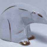 Art Deco polar bear Limoges porcelain
