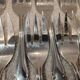 12 silver-plated metal cake forks by Ercuis Valencay silversmiths