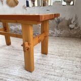 Farmhouse table, mountain furniture from the 50s