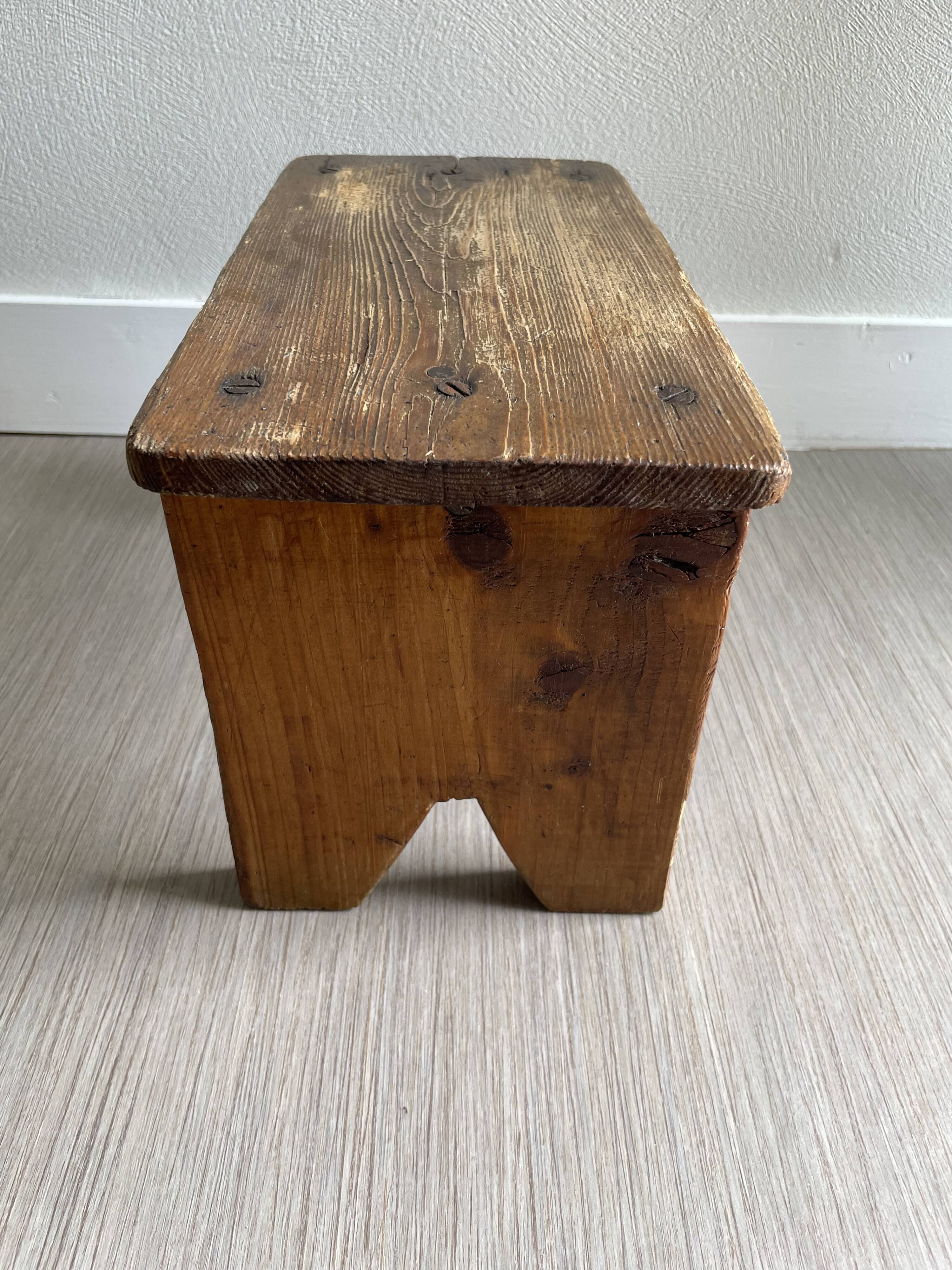 Wooden stool bench