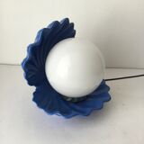 Lampe coquillage bleue des années 70