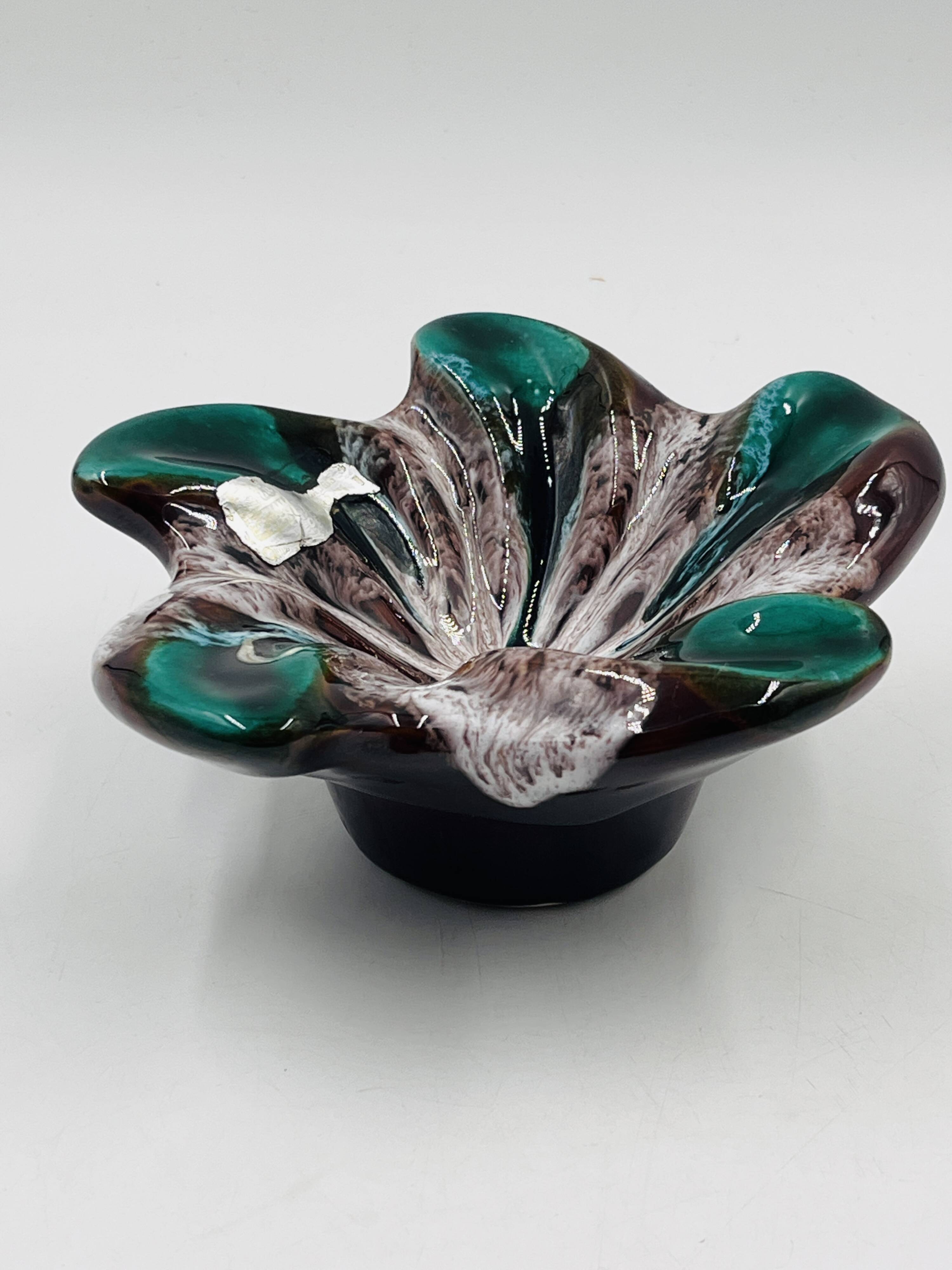 Flower-shaped trinket tray by Zandrini for Vallauris