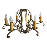 Lustre 6 branches métal