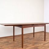Table à manger extensible en teck danois du milieu du siècle, années 1960.