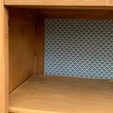 Art deco glass-glazed parisian wardrobe