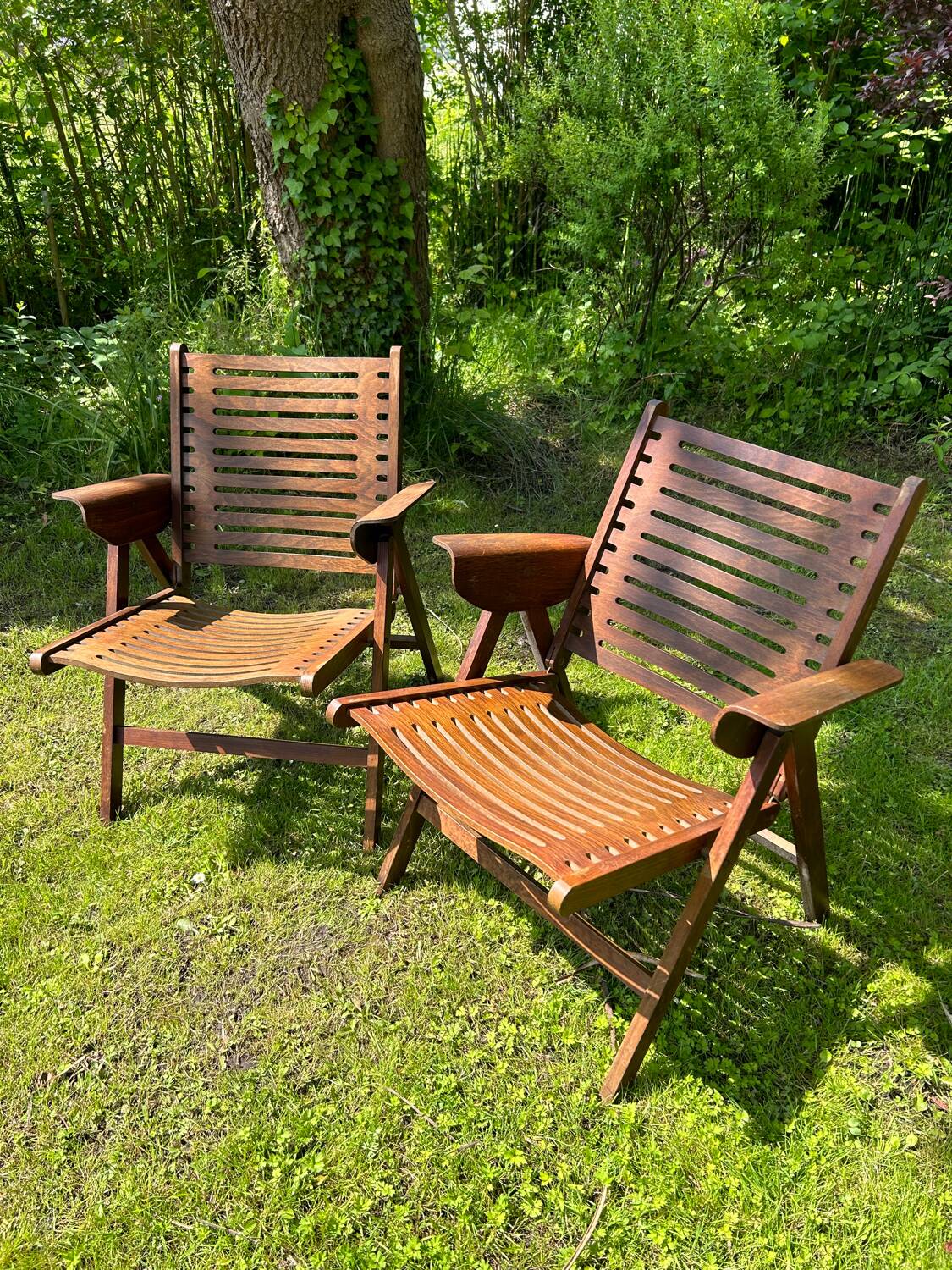 “Rex” folding armchairs by Niko Kralj