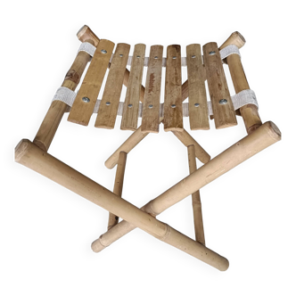 Bamboo folding stool