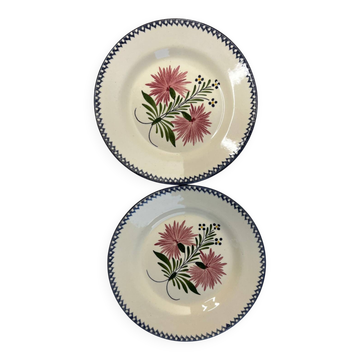 Lot de 2 assiettes à dessert collection Charolles