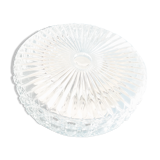 Plafonnier rond en verre ciselé