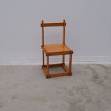 Solid pine chair, 1970