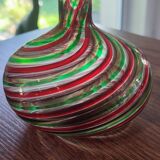 Vintage Murano-inspired blown glass vase
