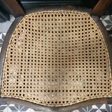 Paire de chaises cannées