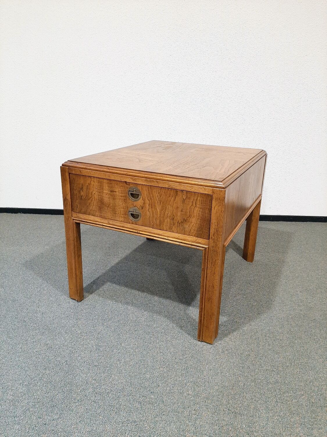 Vintage Drexel walnut bedside table, 1960