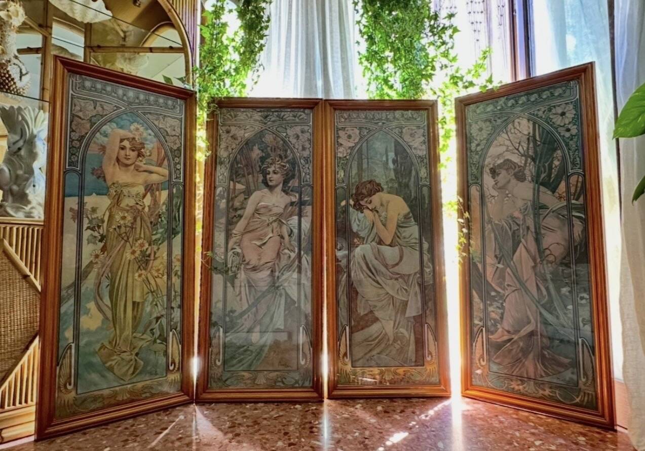 Alphonse Mucha "Les heures du jour" 1. Édition, impression pigmentaire d'archive