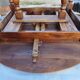 19th-century walnut drop-leaf table.