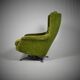 Design Scandinavian Leather rocking chair by Peem, 1970´s.