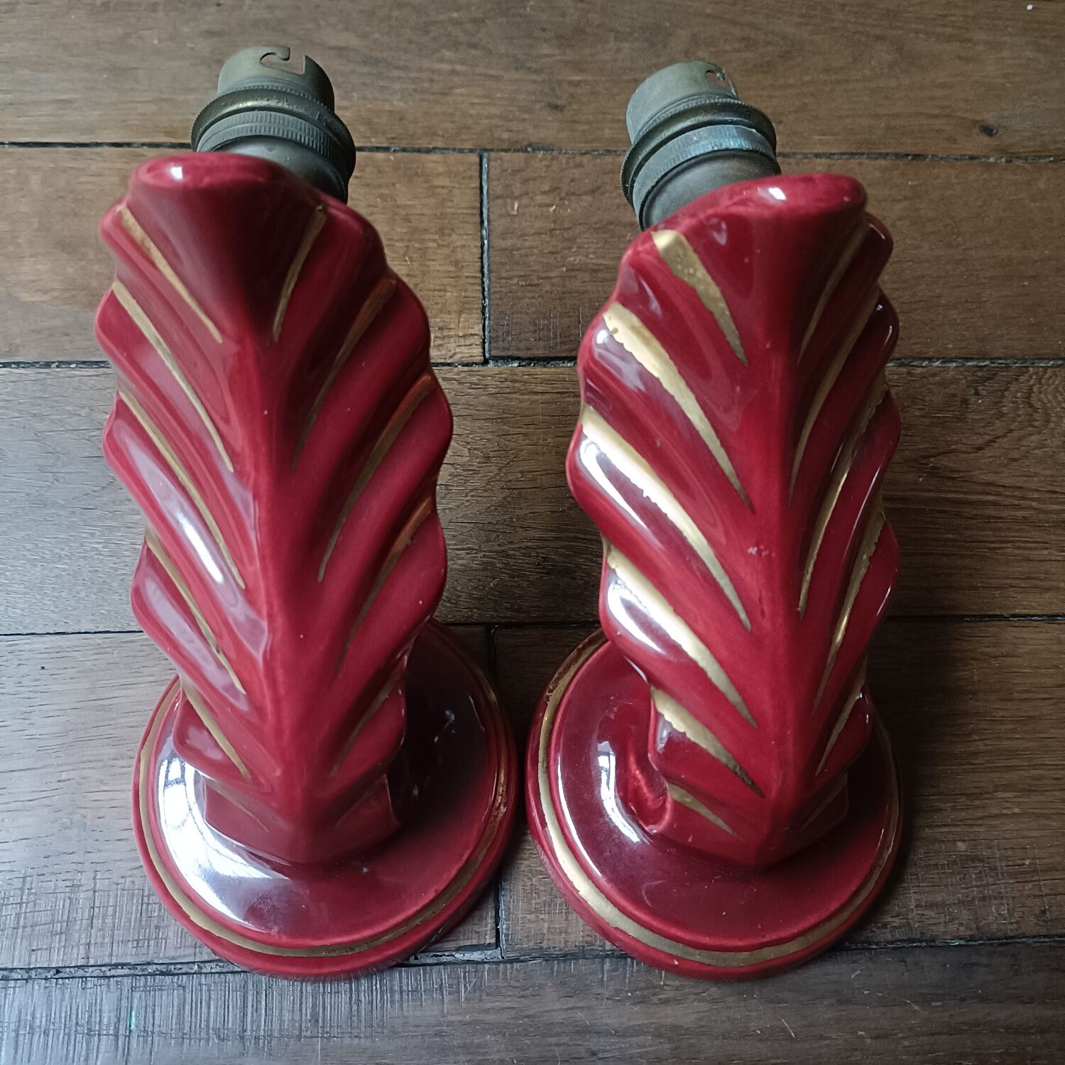 Pair of Art Deco wall sconces by Henri Chatard