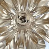 Gold metal flower wall light