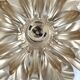 Gold metal flower wall light