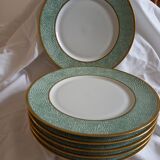 Puiforcat service part in limoges porcelain, galuchat model, by manuel canovas