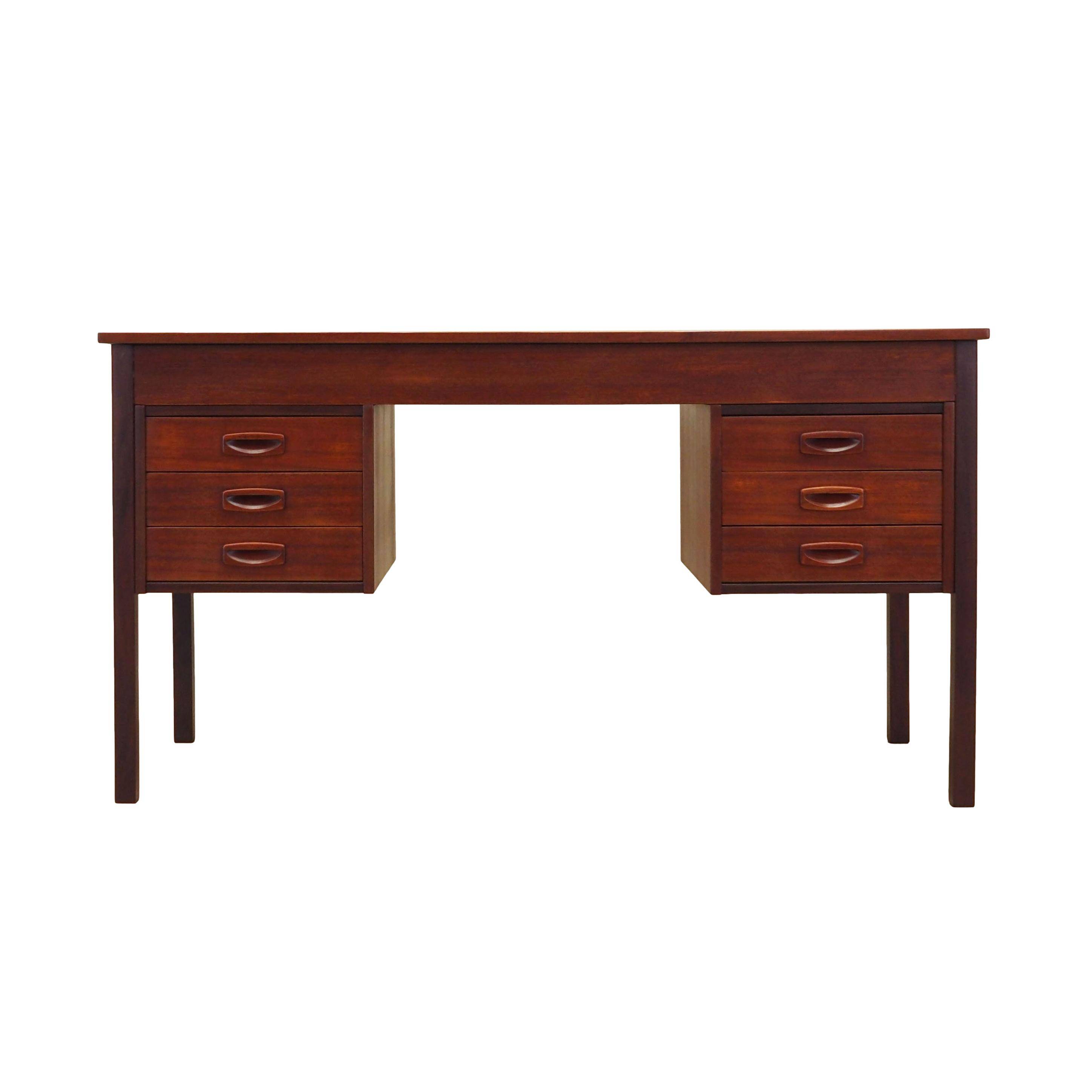 Teak desk, Danish design, 1970s, production: Denmark