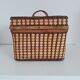 Vintage wicker suitcase