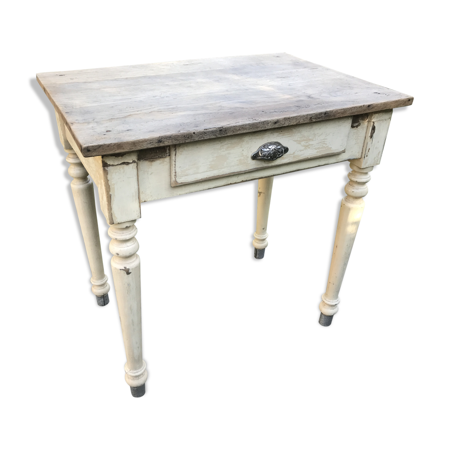 Ancient small farm kitchen table 1940